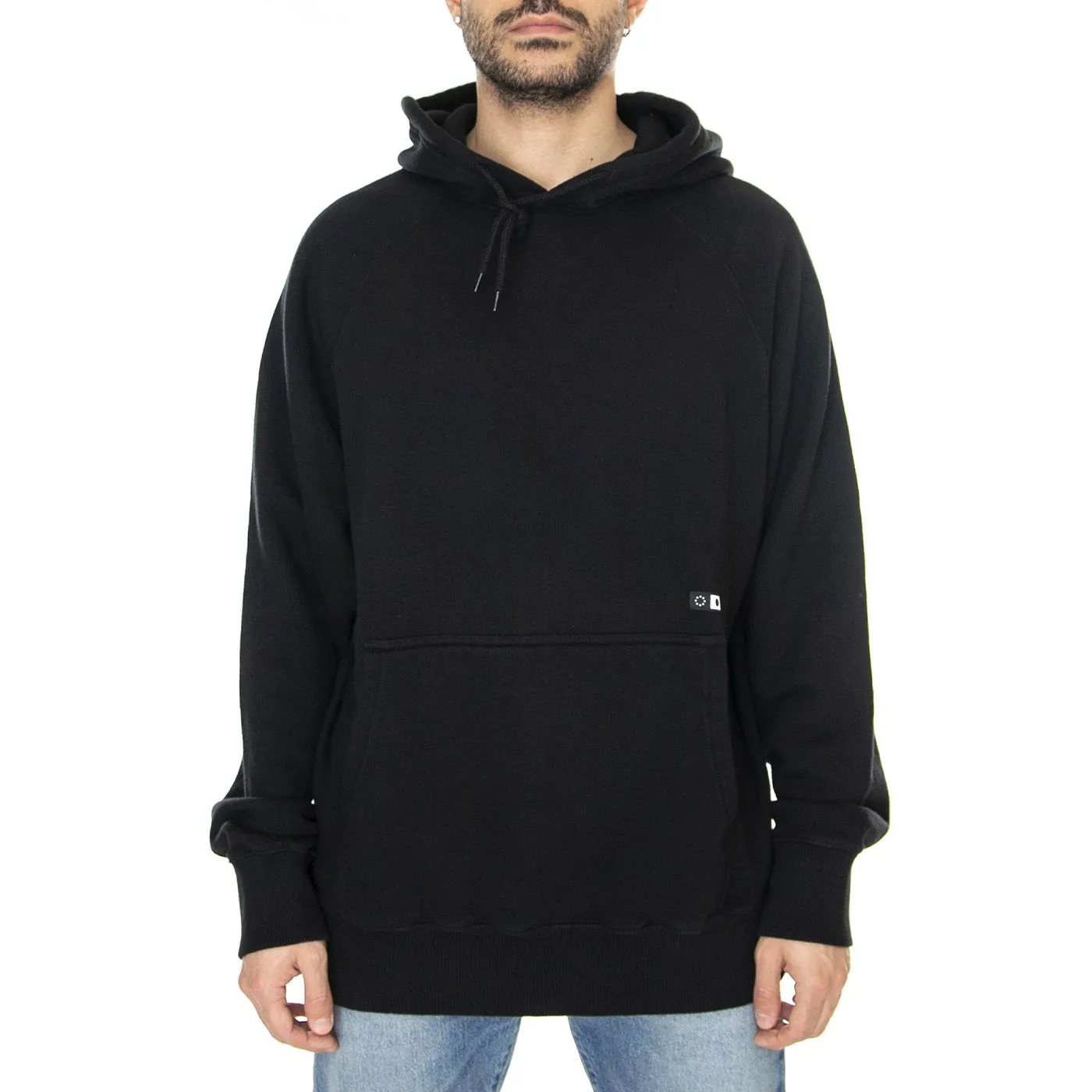 Edwin Mood Hoodie Sweat Black - Felpa con Cappuccio Uomo Nera    
