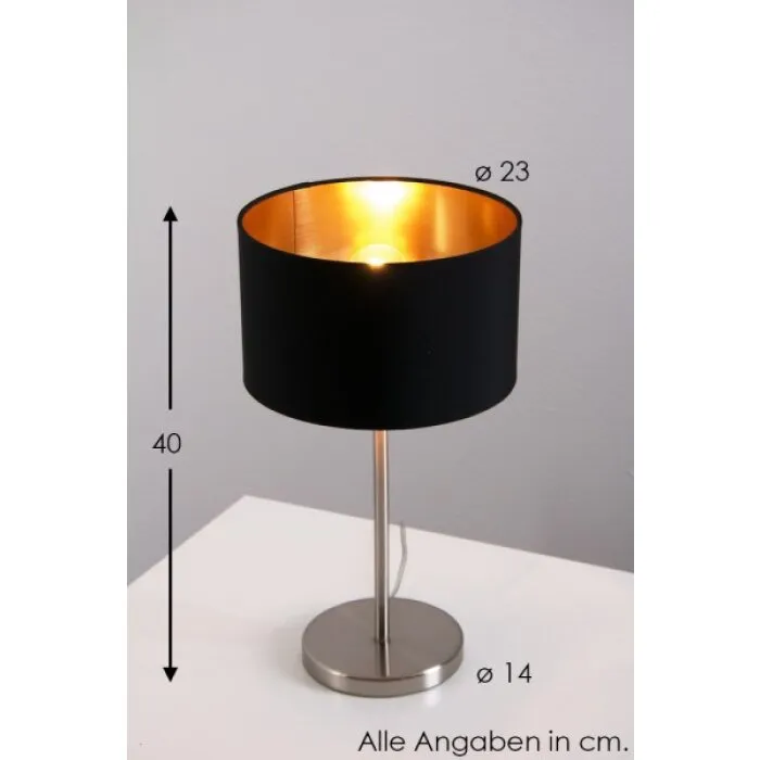 Eglo Maserlo Lampada da tavolo Nichel opaco, 1-Luce