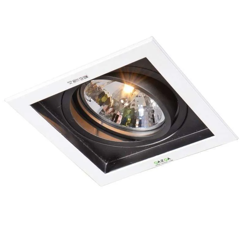 Faretto da incasso grande 'Ultra QR' design blanco/metallo - adatto per LED / interno