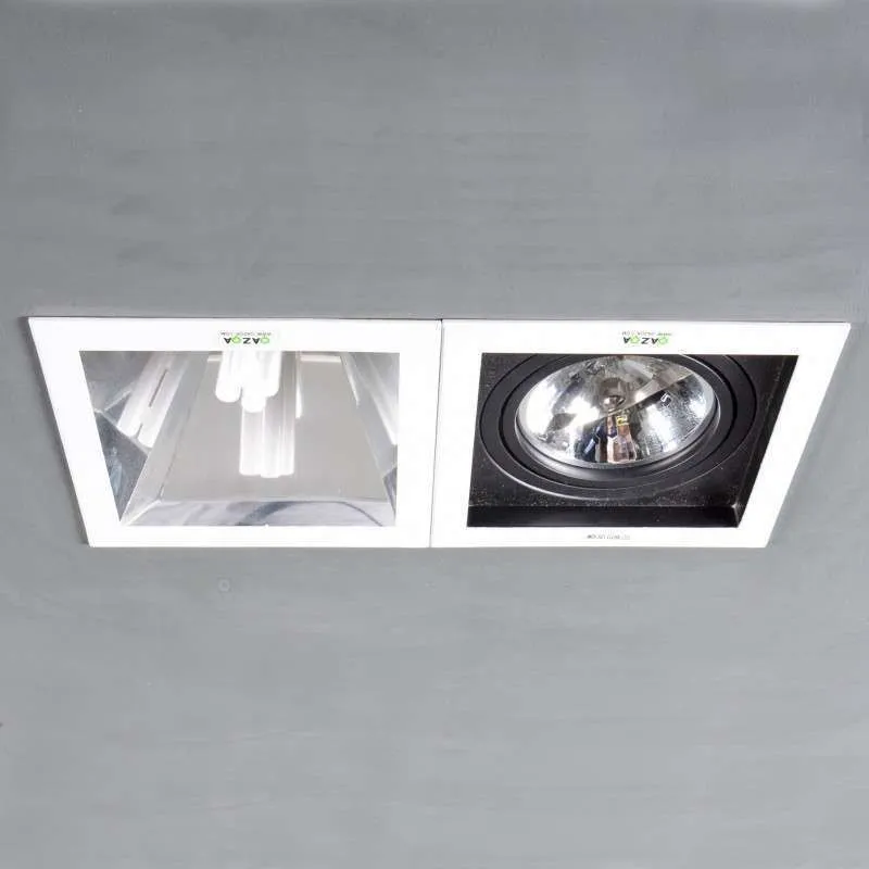 Faretto da incasso grande 'Ultra QR' design blanco/metallo - adatto per LED / interno