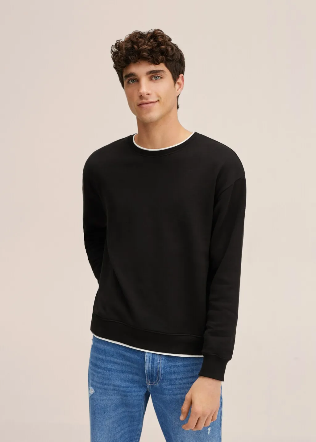 Felpa basic di cotone