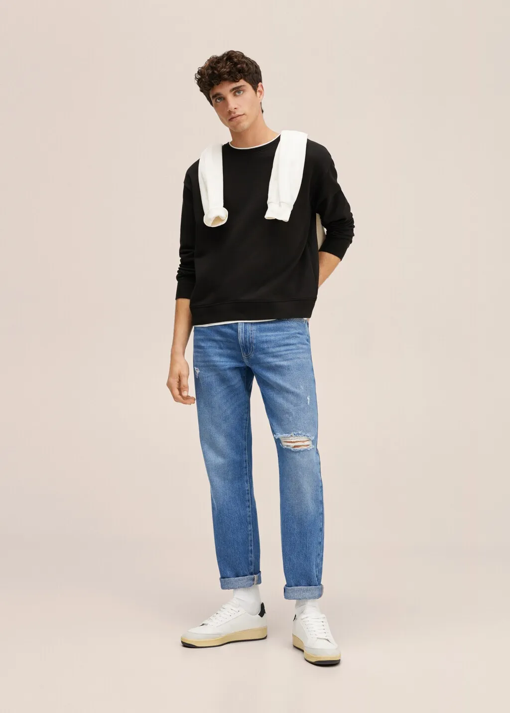 Felpa basic di cotone