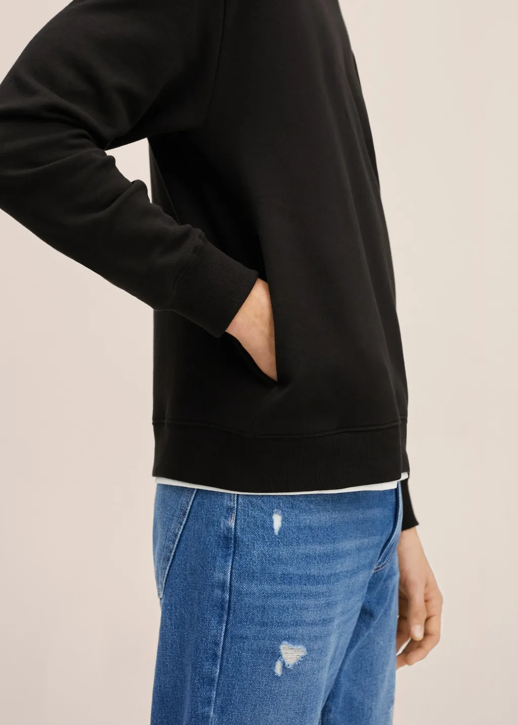 Felpa basic di cotone