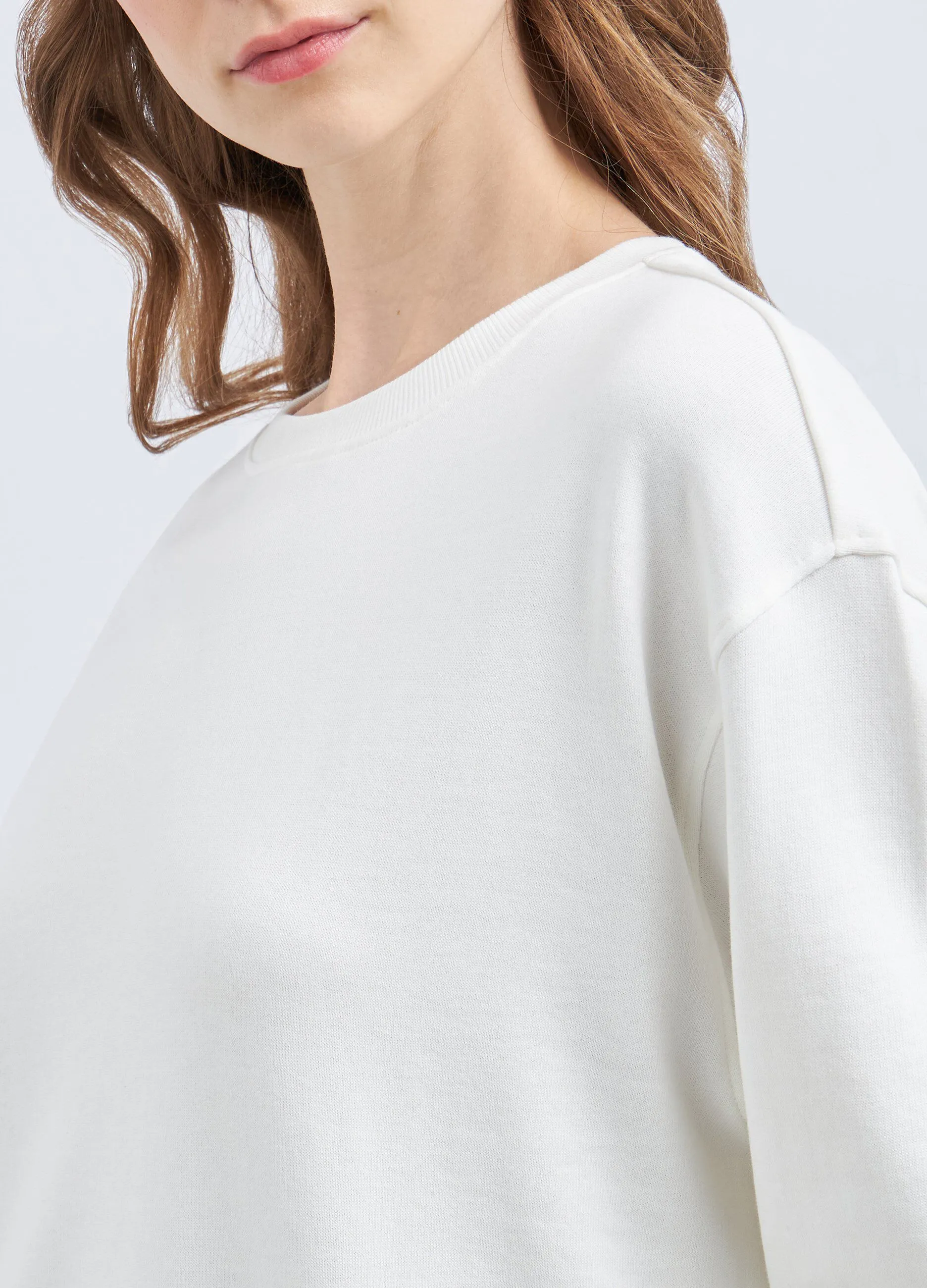 Felpa in puro cotone donna