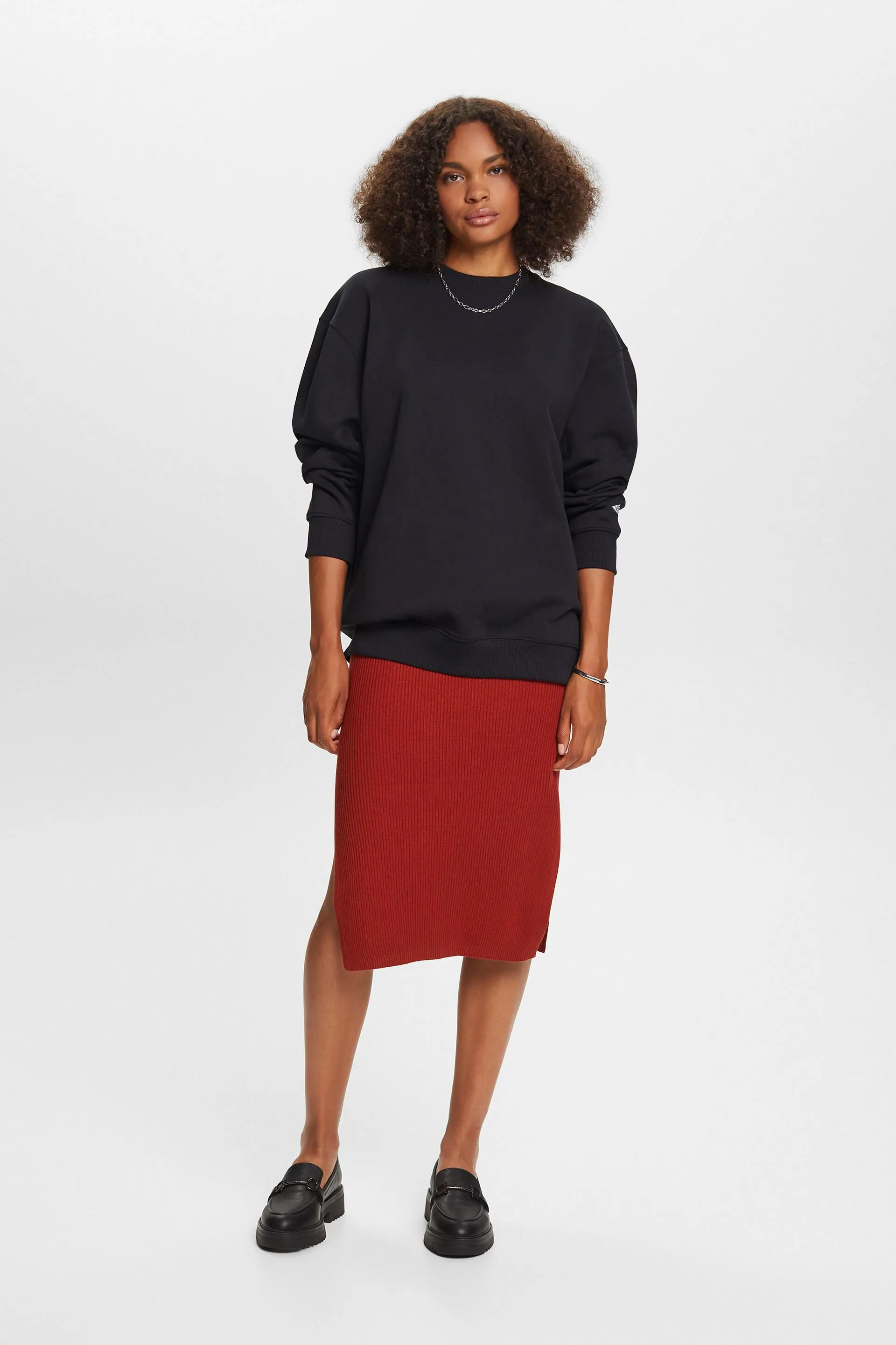 Felpa pullover in misto cotone