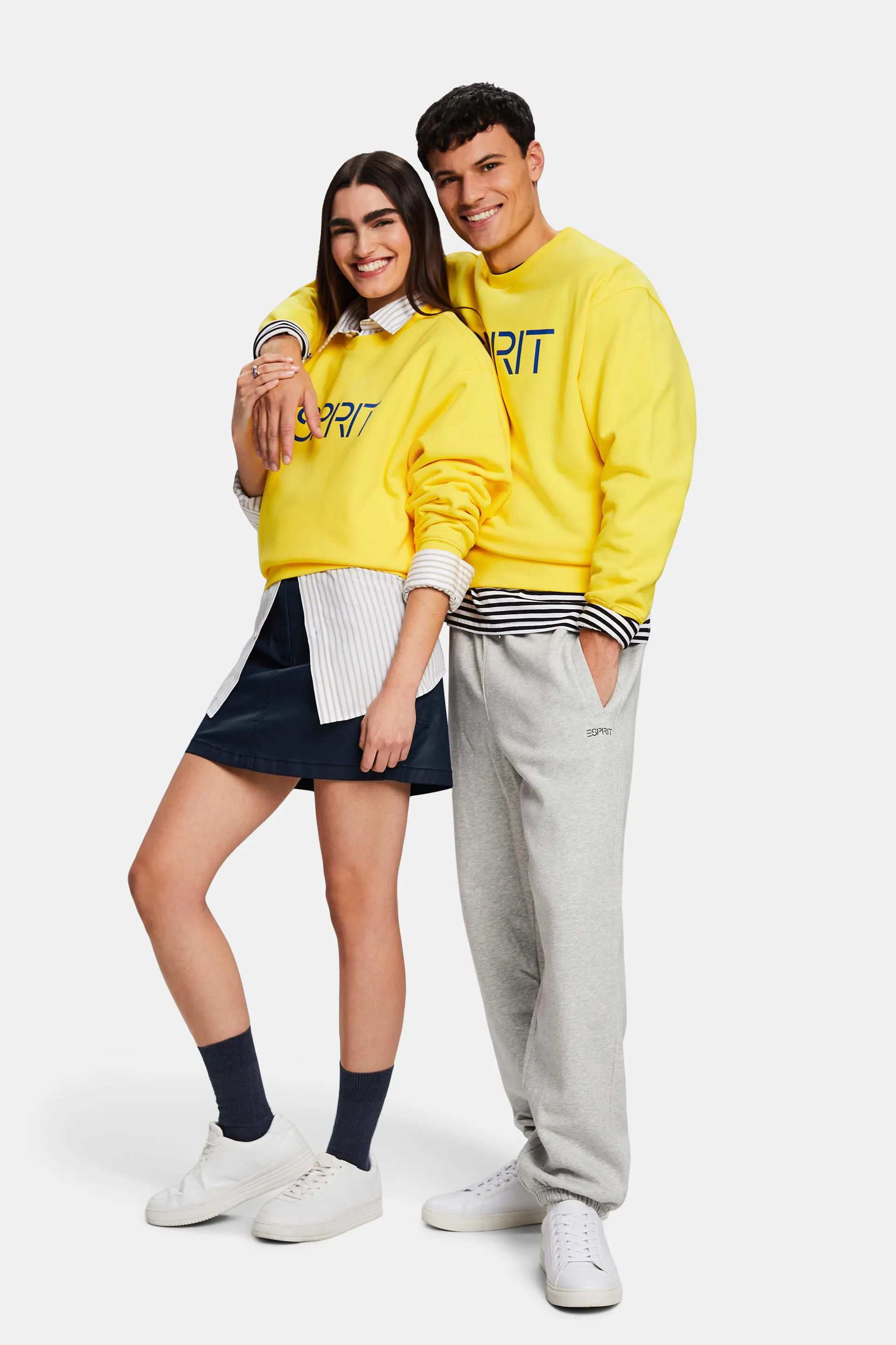 Felpa unisex con logo in pile di cotone