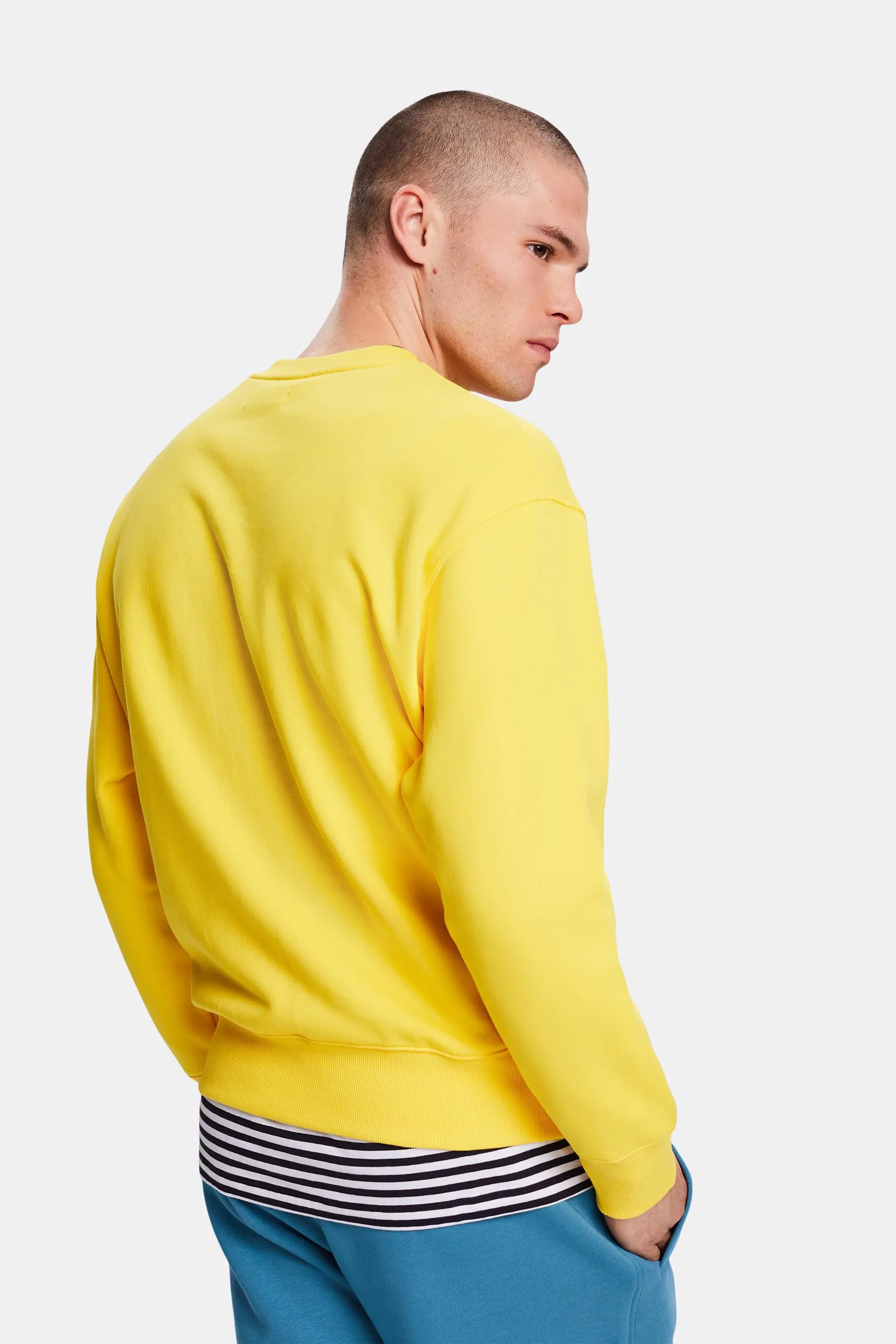 Felpa unisex con logo in pile di cotone