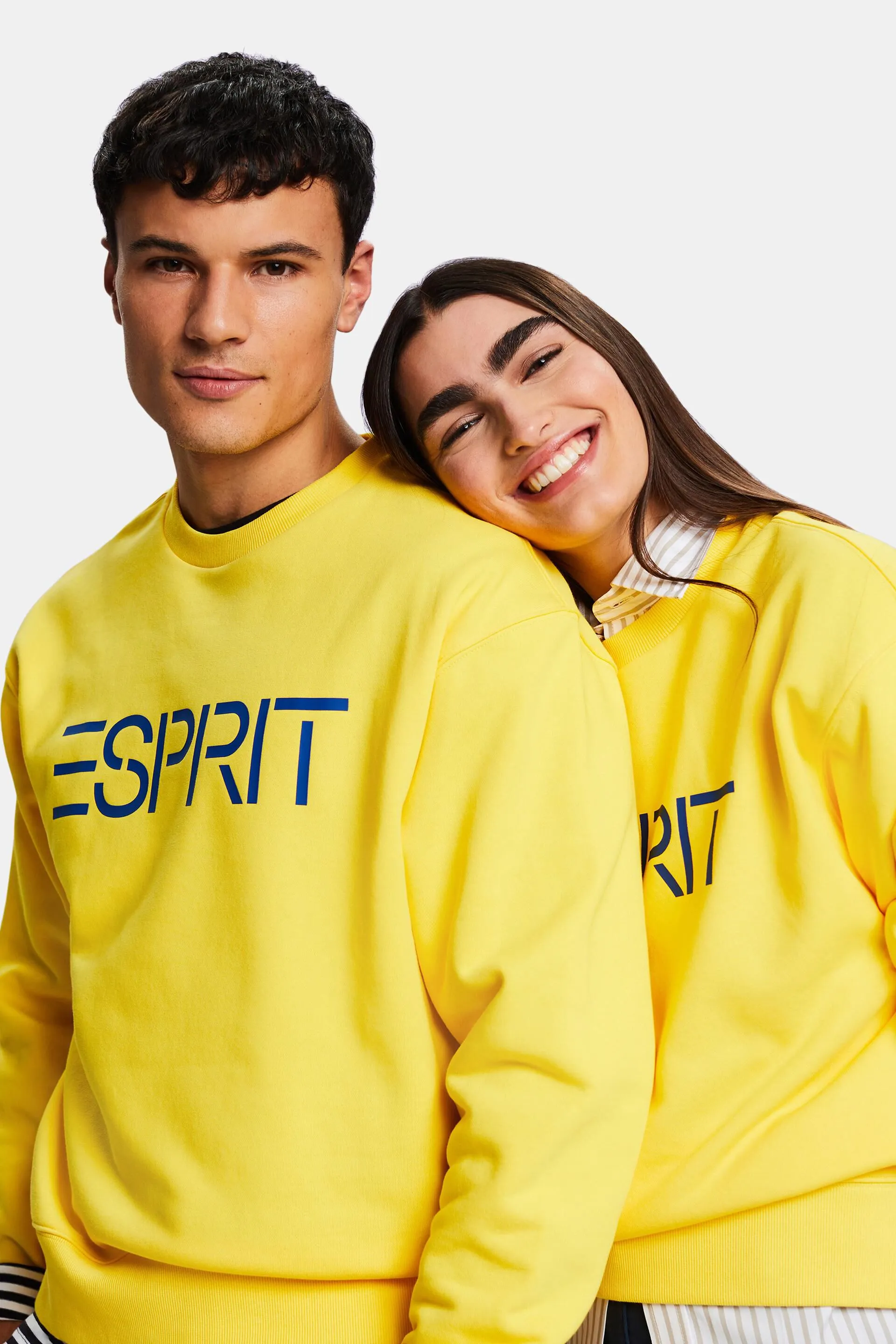 Felpa unisex con logo in pile di cotone