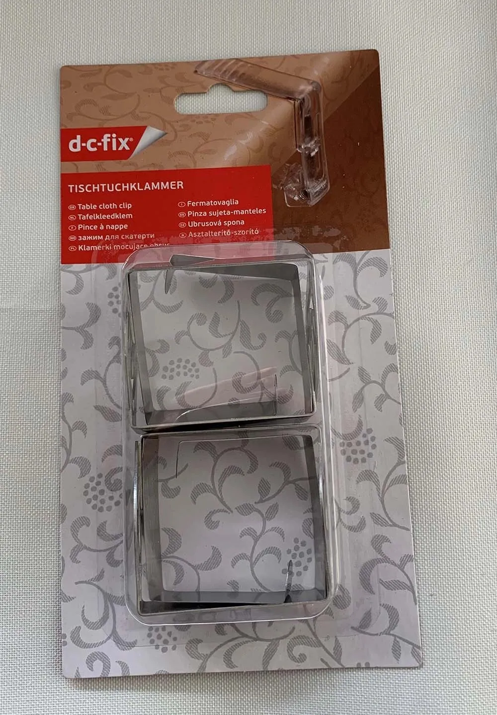 Fermatovaglia metallico Foglie d-c-fix