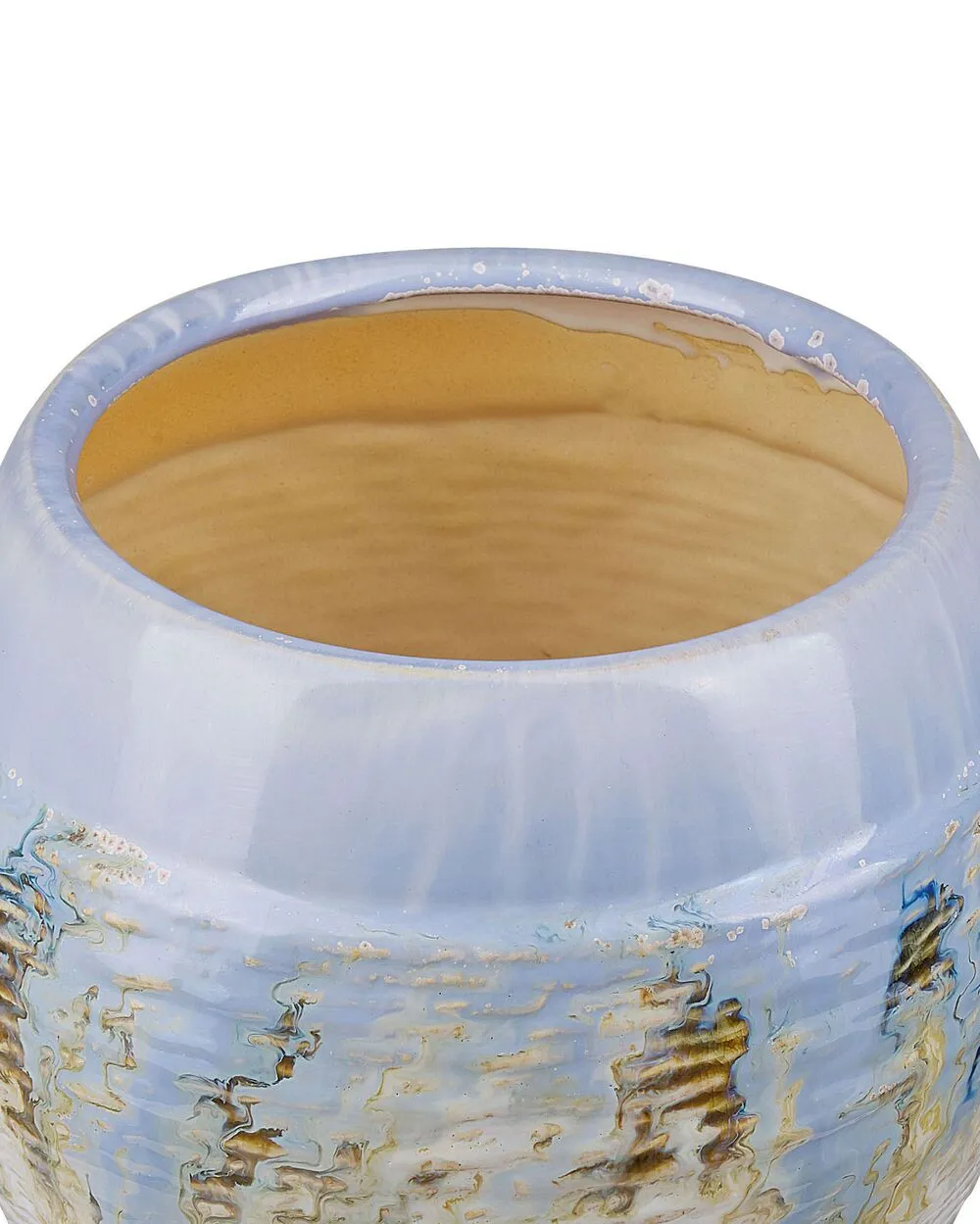 Flower Vase BERGE Stoneware 19 cm Multicolour