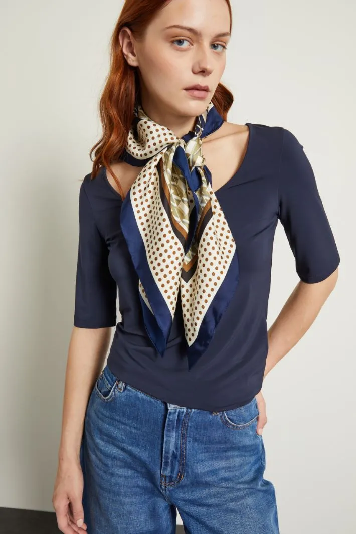 Foulard in seta stampata