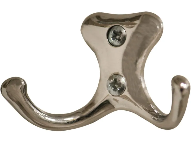 Gancio in zama cromato 40 x 65 mm