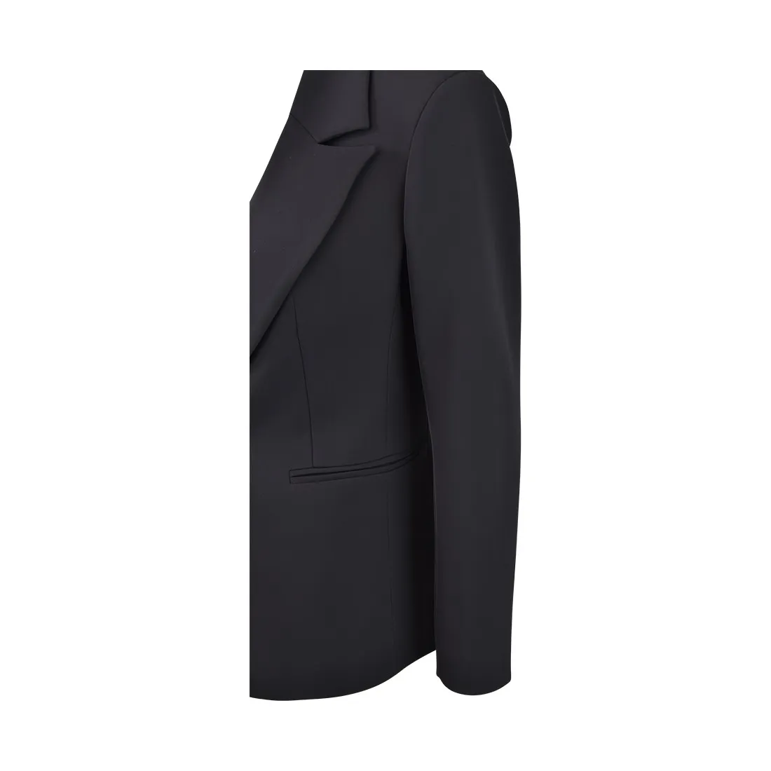 GIACCA MONOPETTO SLIM CREPE SO ALLURE O33001 BLACK