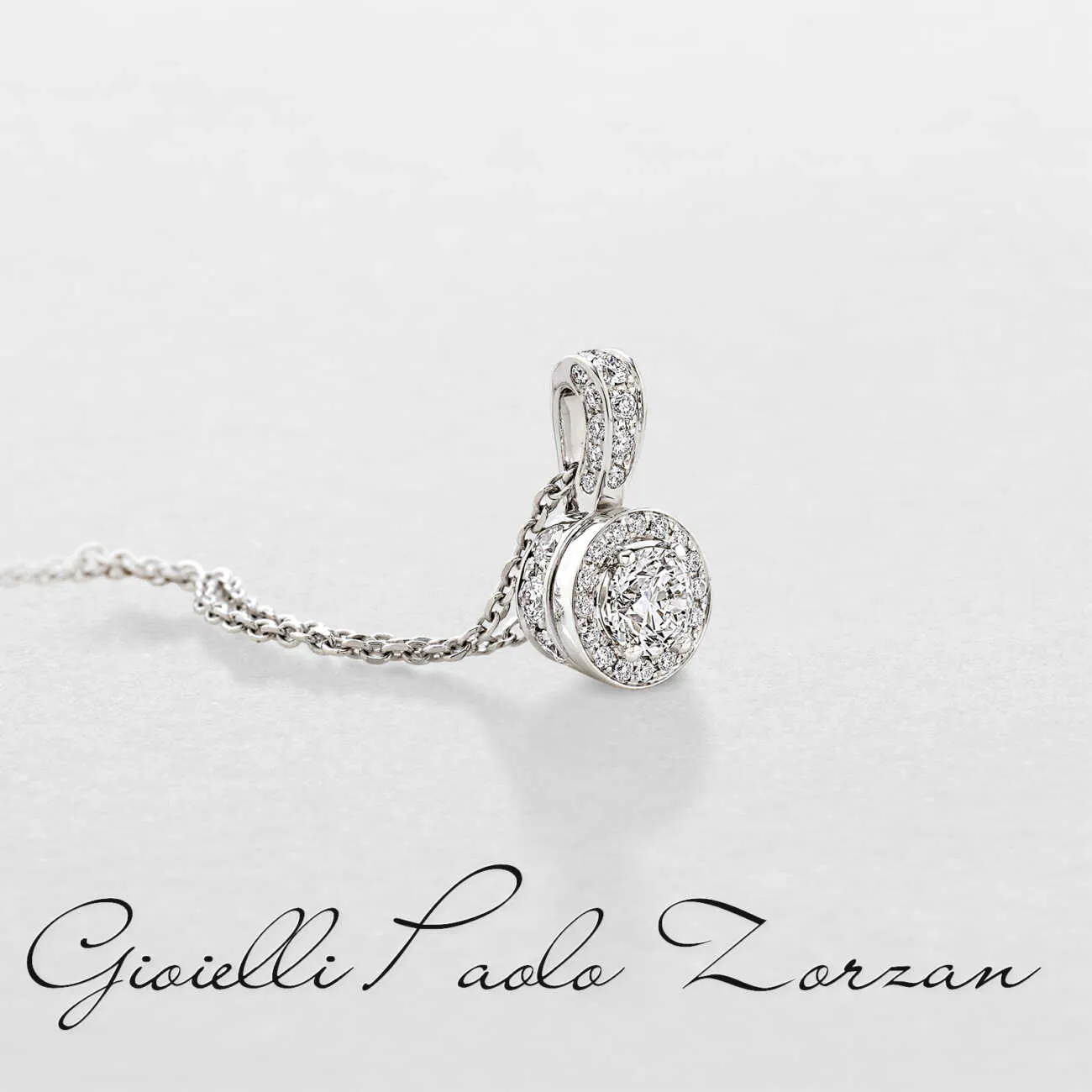 Girocollo Giorgio Visconti  in oro bianco e diamanti GB39337E