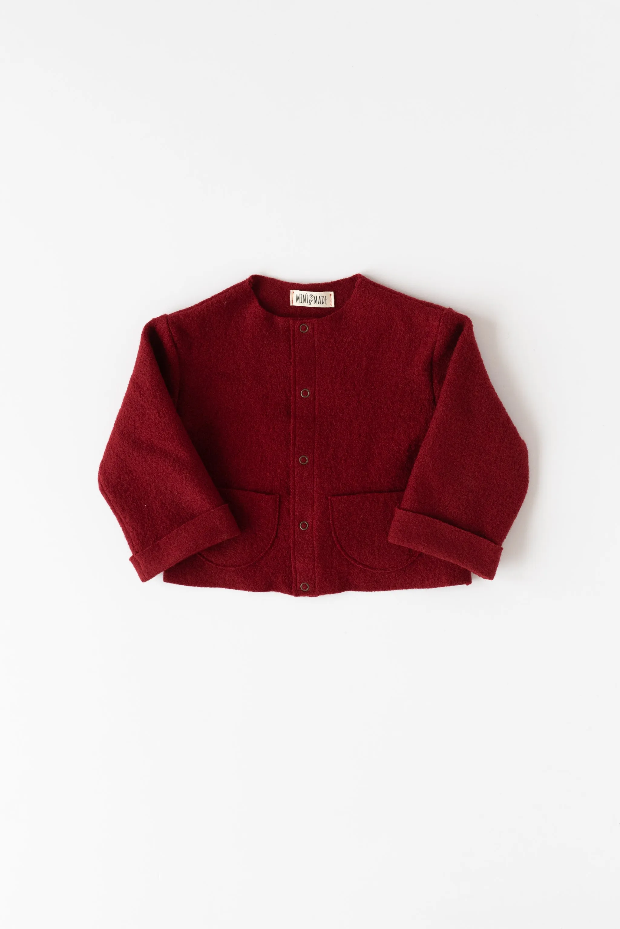 GNOMO  cardigan in lana cotta