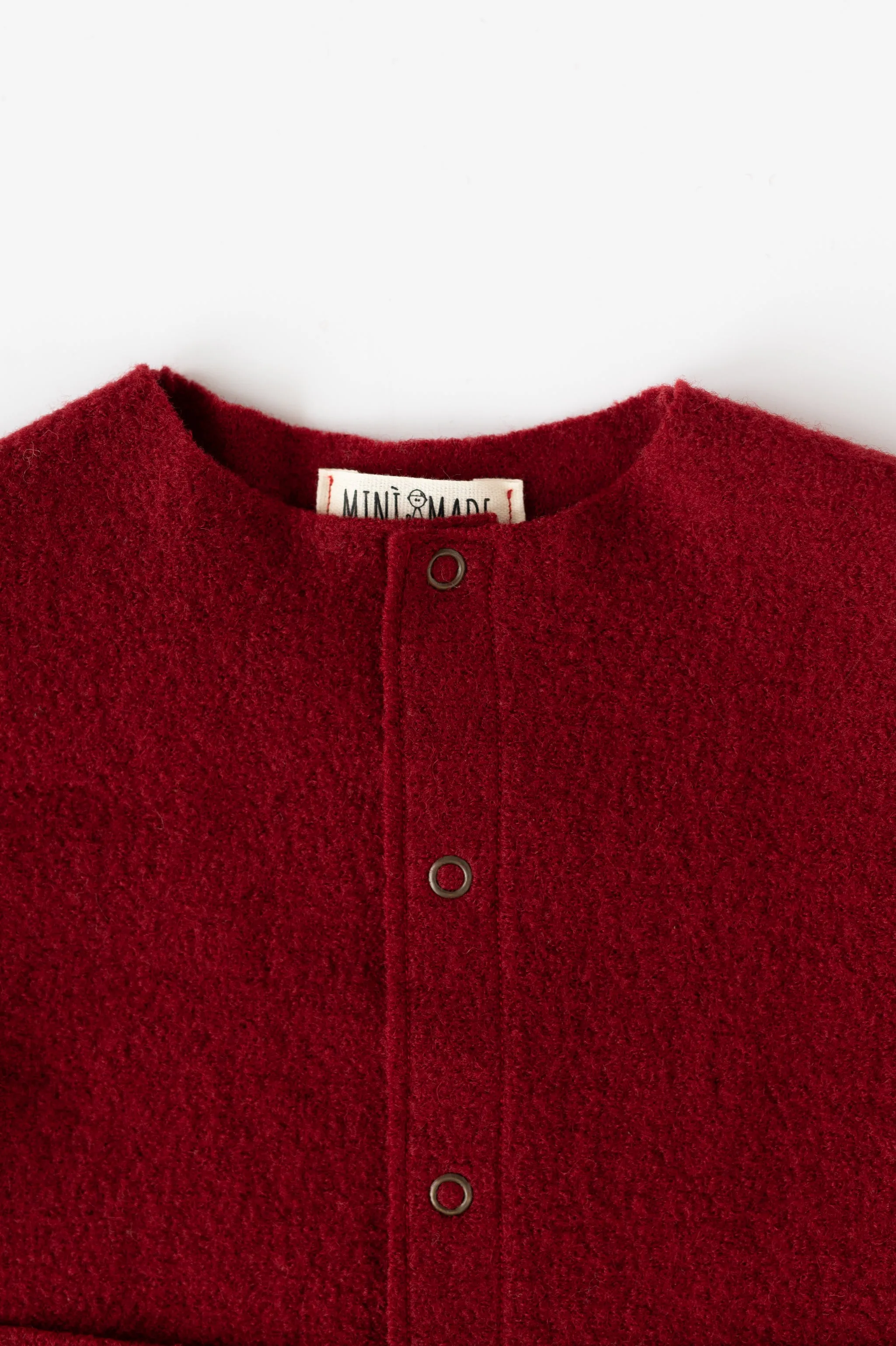 GNOMO  cardigan in lana cotta