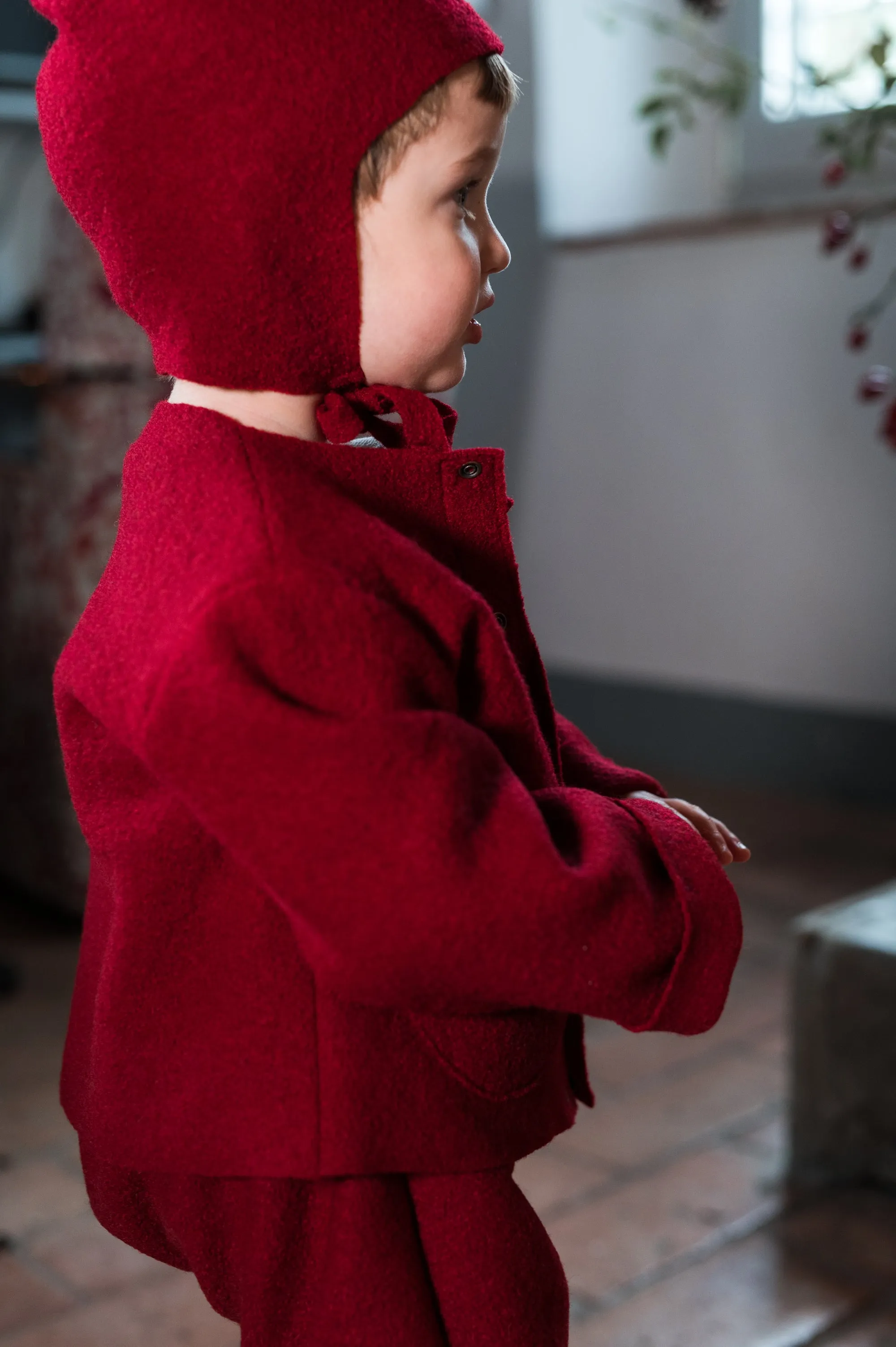 GNOMO  cardigan in lana cotta