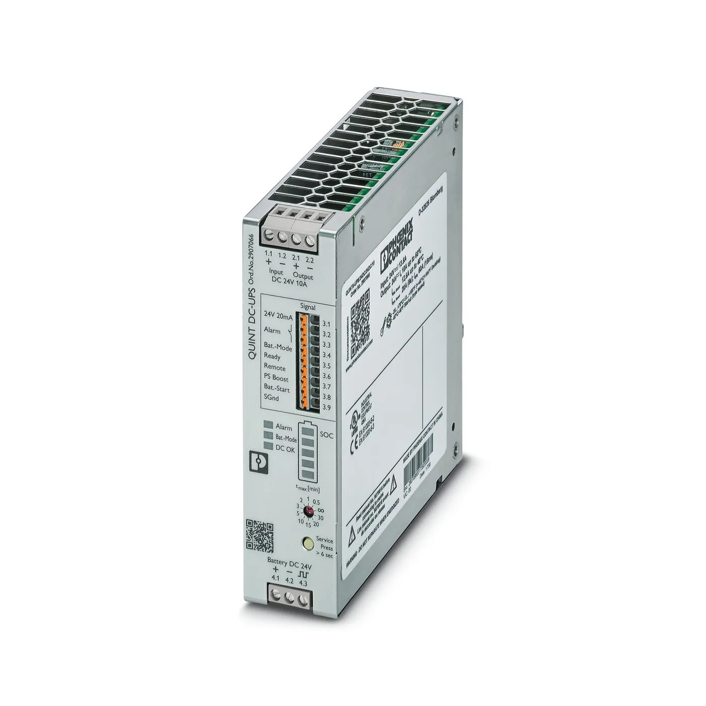 Gruppo di continuità Phoenix Contact, ingresso 18 → 30V cc, uscita 18 → 32V cc, 16.2A, 480W, Guida DIN