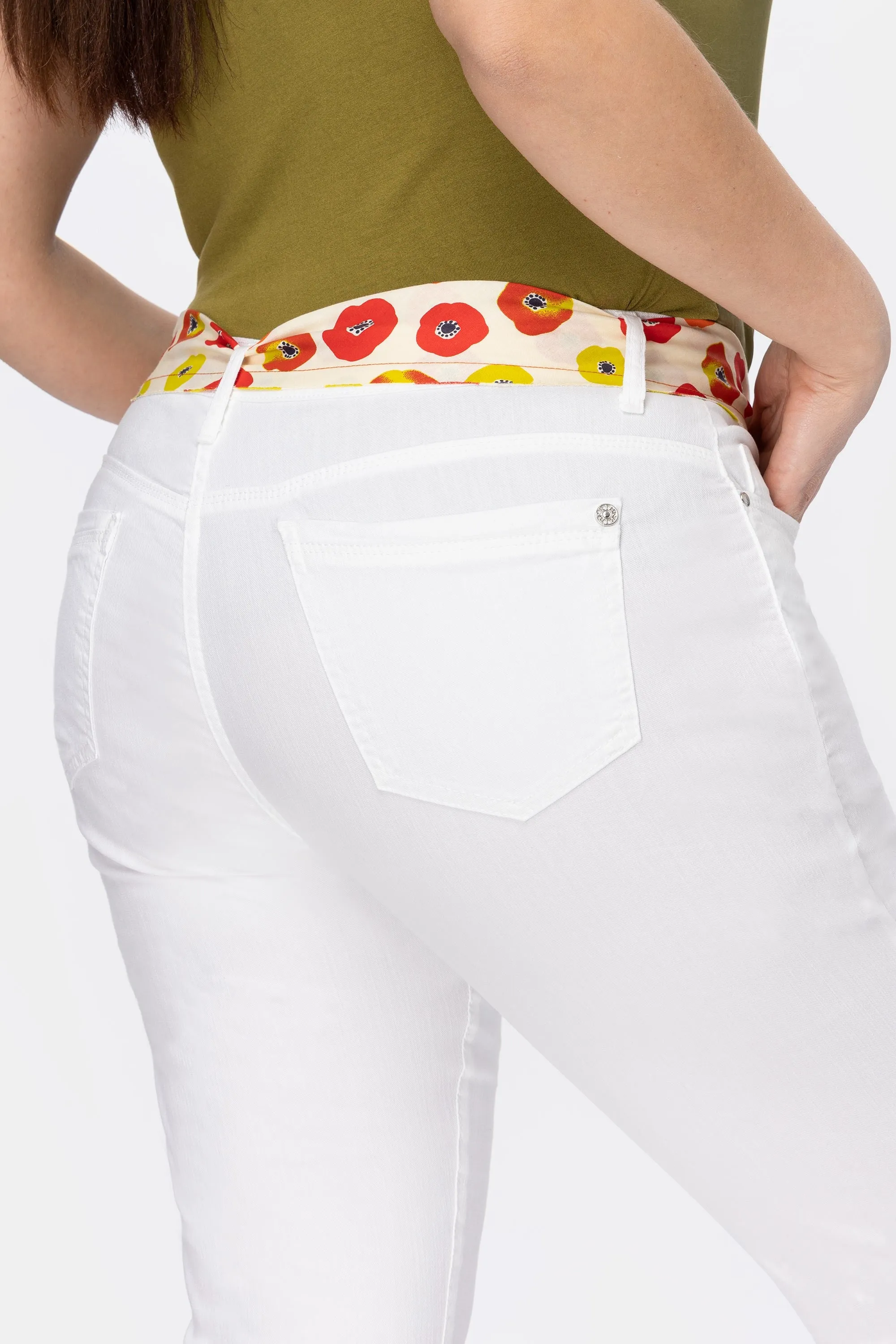 Hippie Sg3 Jeans cotone super stretch con orlo sfrangiato