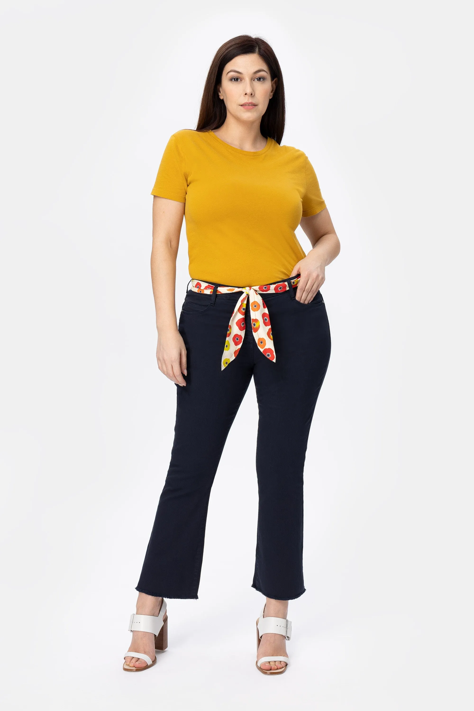 Hippie Sg3 Jeans cotone super stretch con orlo sfrangiato