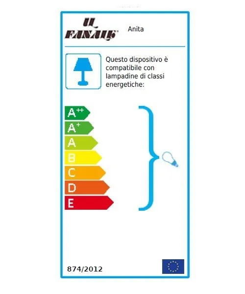 Il Fanale Anita 061.52 Lampada Rustica Tavolo 1 Luce