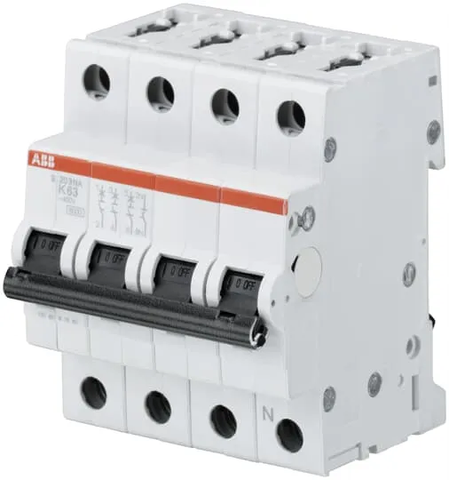 Interruttore magnetotermico ABB 3+N 20A, Tipo K