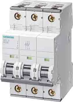 Interruttore magnetotermico Siemens, 3P 63A 5 kA, Tipo C