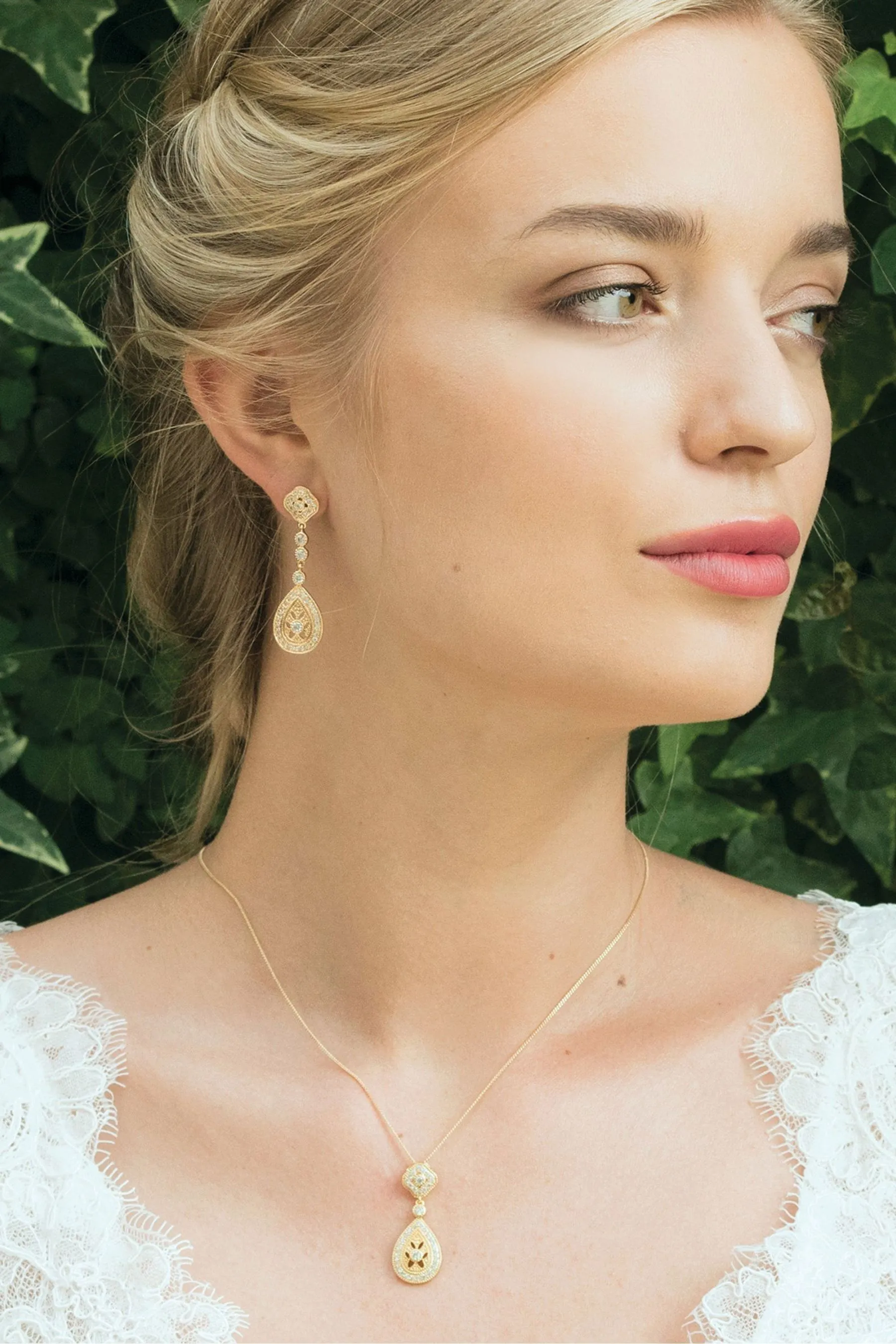 Ivory & Co - Moonstruck - Orecchini vintage con pavé di cristalli
