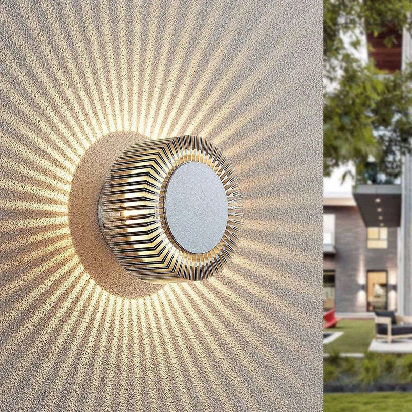 Keany Applique da Parete da Esterno Alu - Lucande | Acquista online