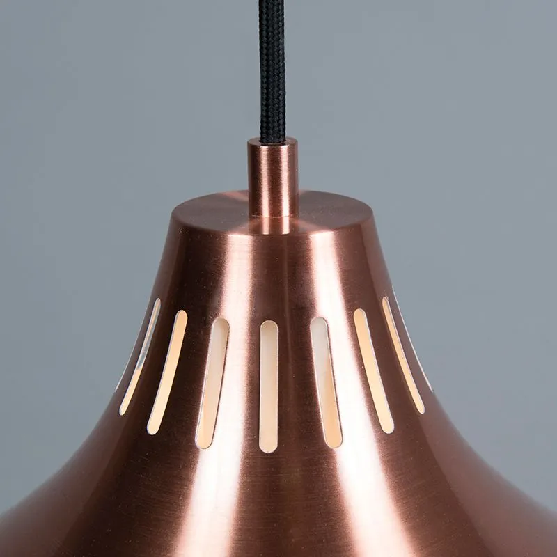 Lampada a sospensione Art Déco in rame - Odissea