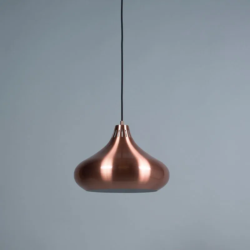 Lampada a sospensione Art Déco in rame - Odissea