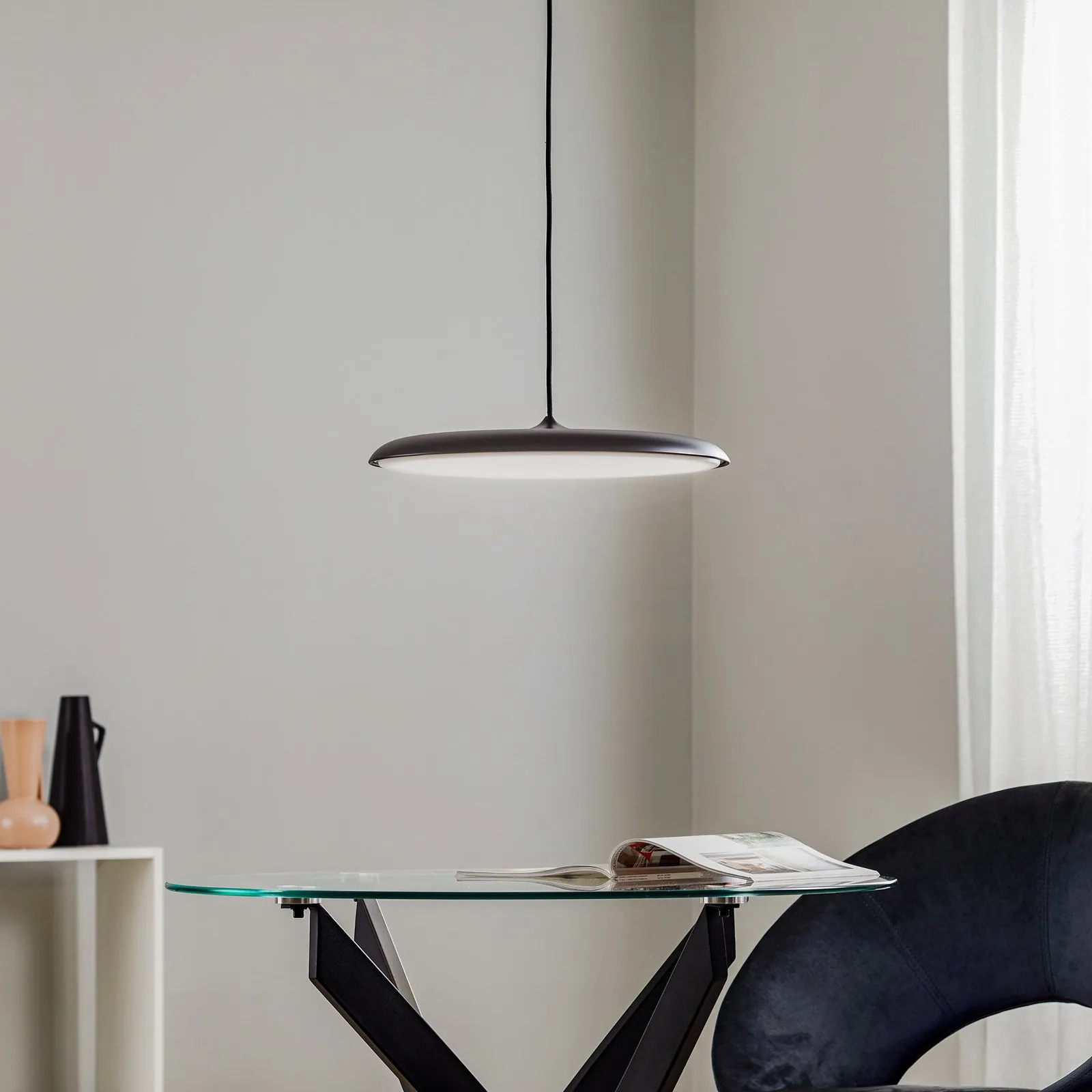 Lampada a sospensione Artist LED, Ø 40 cm, nero