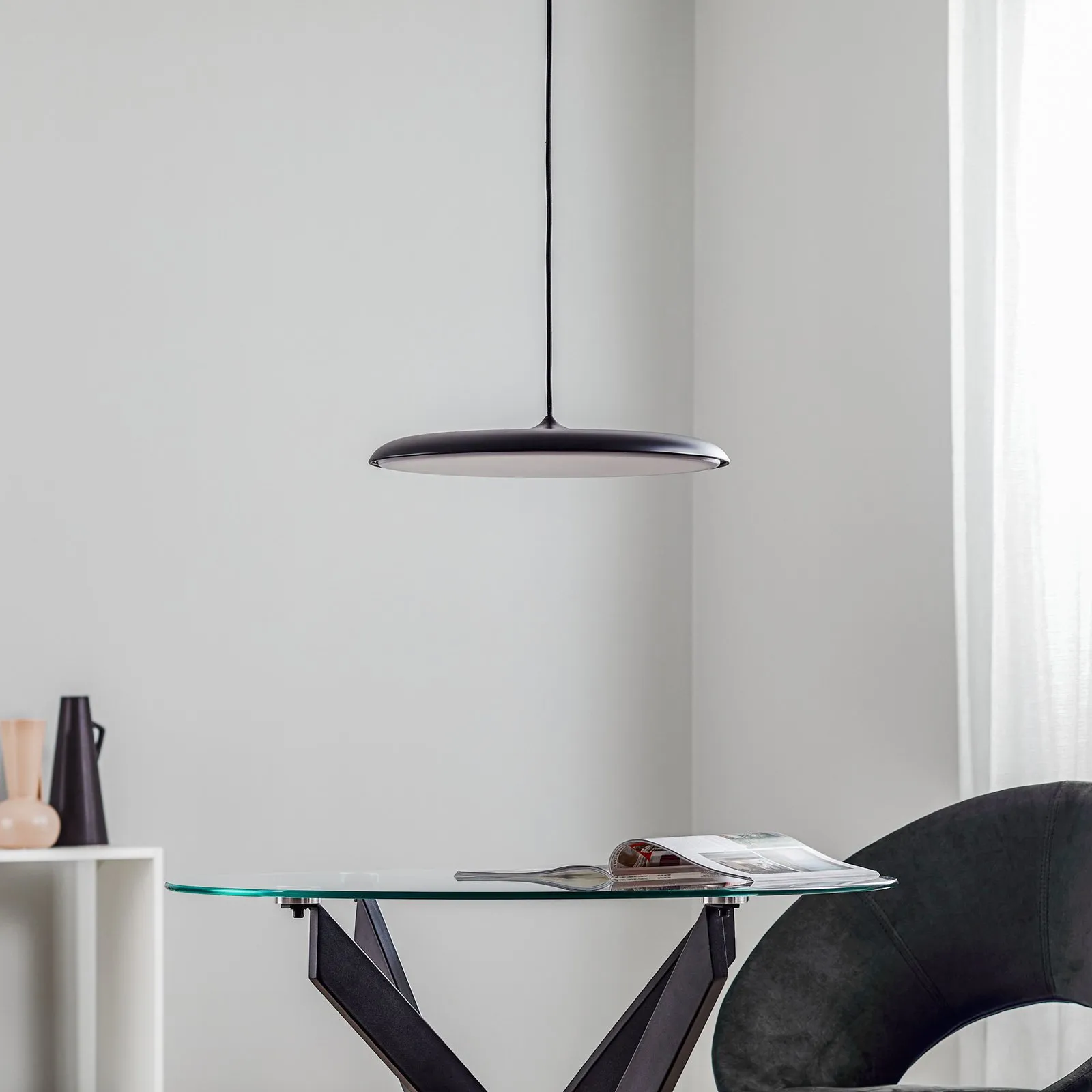 Lampada a sospensione Artist LED, Ø 40 cm, nero