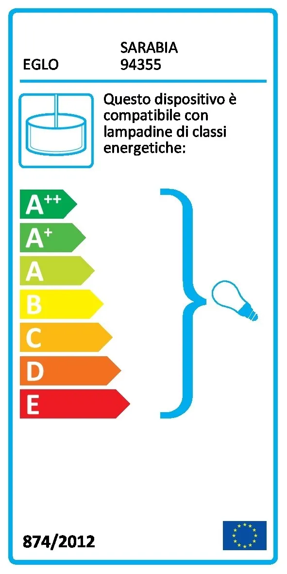 Lampada a sospensione Sarabia Ø 485 mm