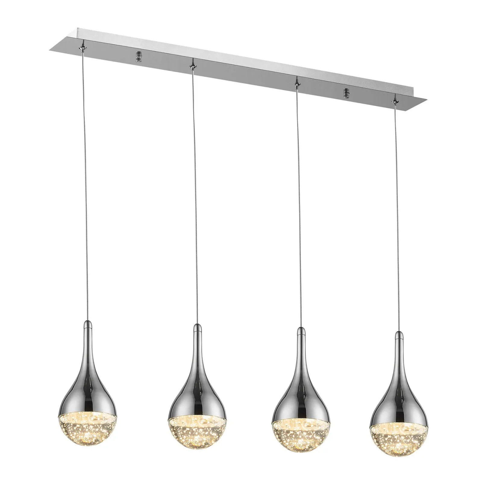 Lampada LED a sospensione Elie a 4 luci