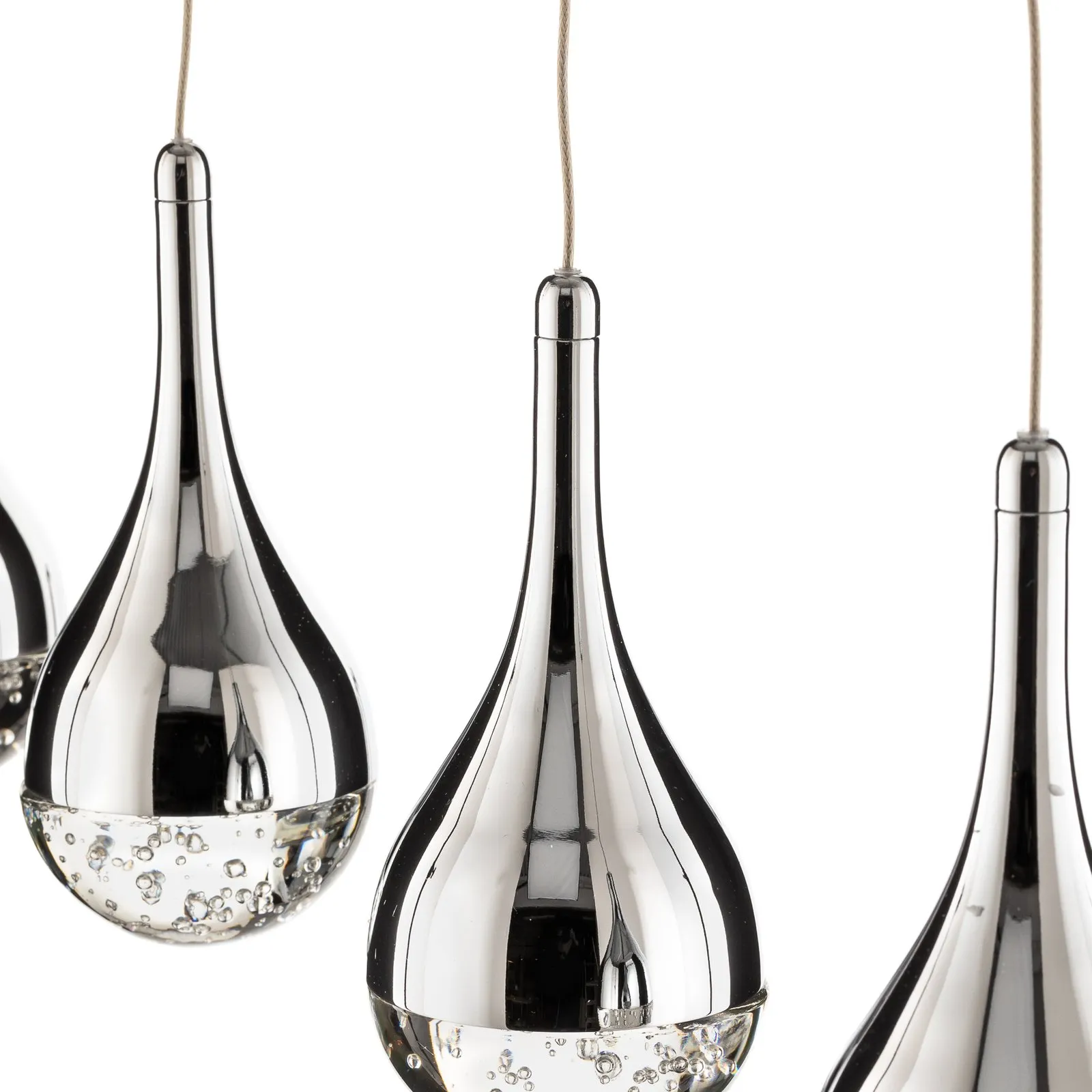 Lampada LED a sospensione Elie a 4 luci
