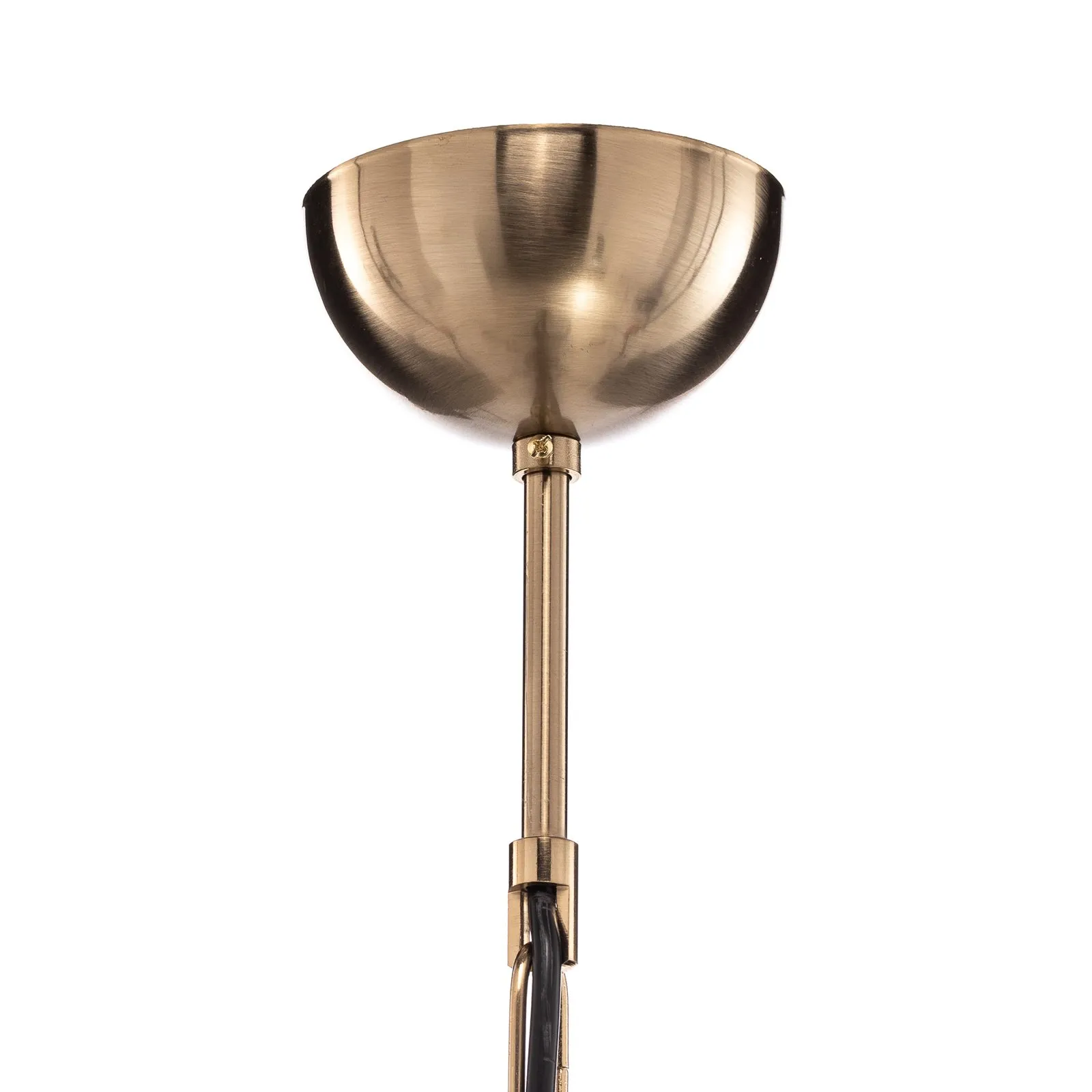 Lampadario Castro, ottone anticato, 5 luci