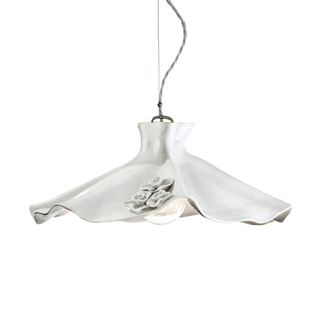 Lampadario classico Ferroluce LECCO C1281 E27 LED ceramica sospensione