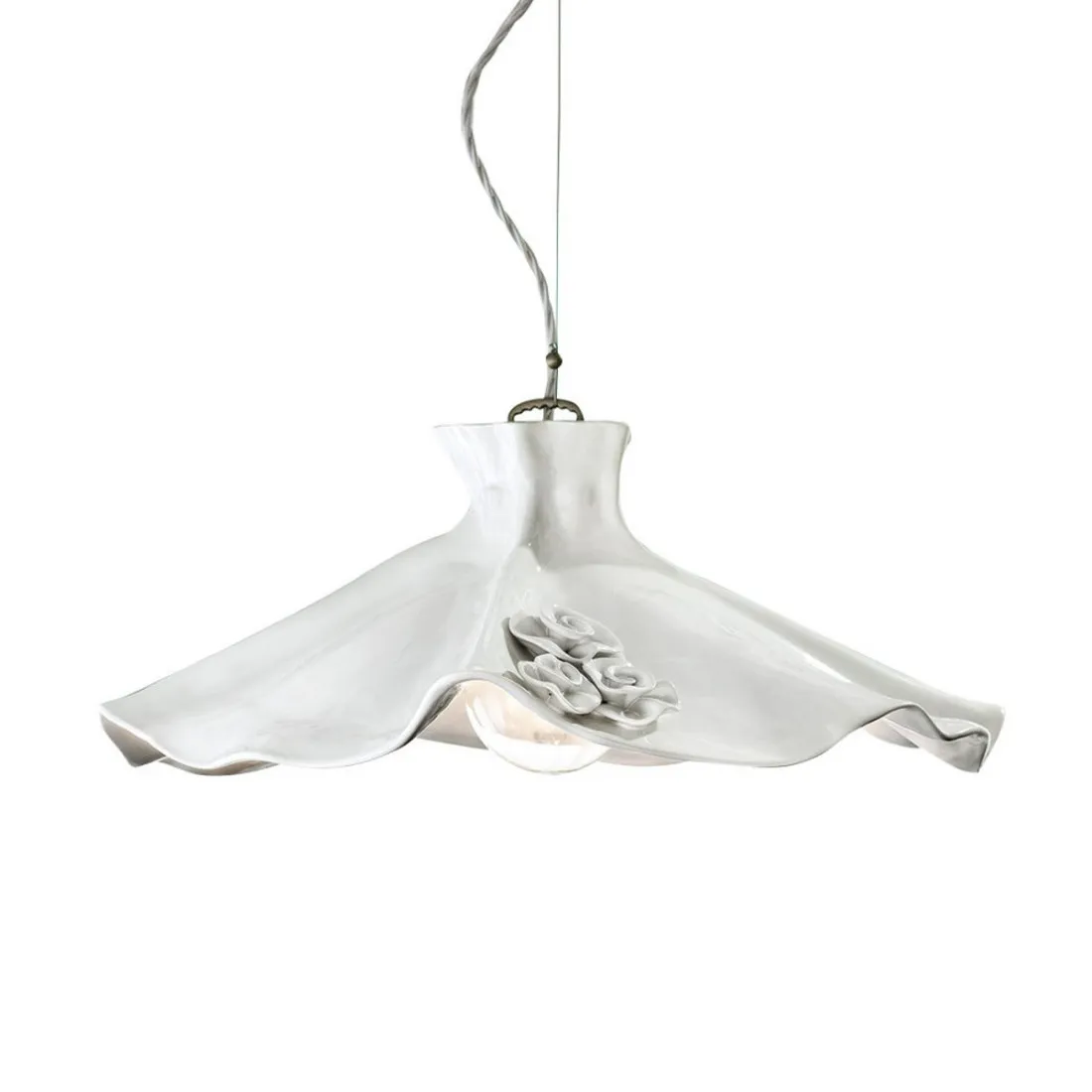 Lampadario classico Ferroluce LECCO C1281 E27 LED ceramica sospensione