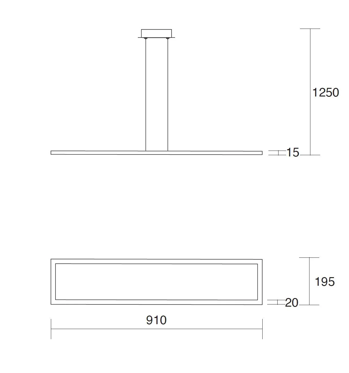 Lampadario Moderno Squadrato Per Tavolo Led 72w 3000k Quattro Affralux