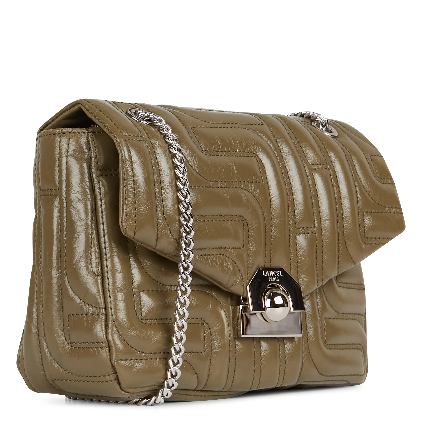  LANCEL   MIDI-MINUIT - Borsa a tracolla in pelle trapuntata | Kaki
