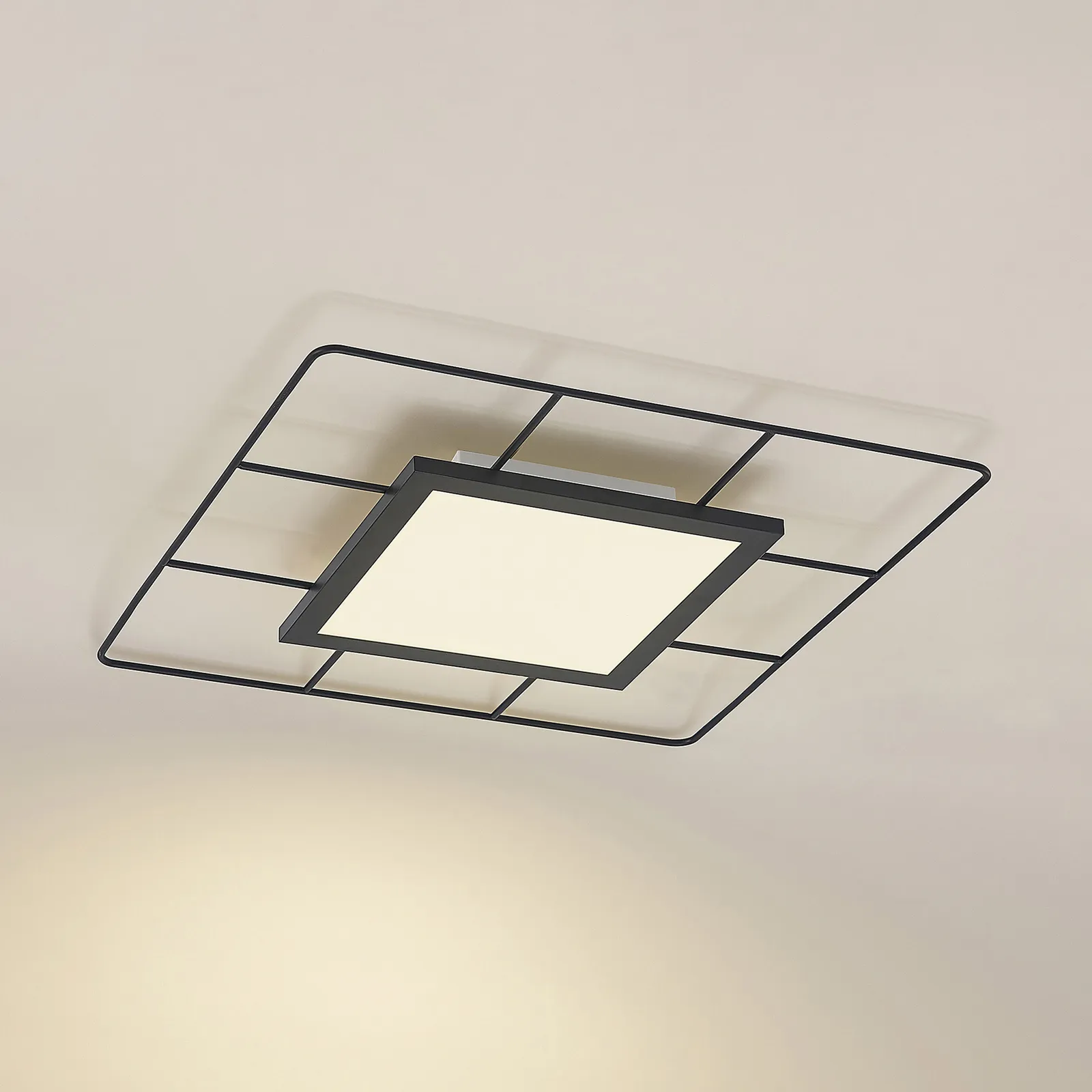 Lindby Khai Plafoniera LED, Stepdim, 45 x 45 cm