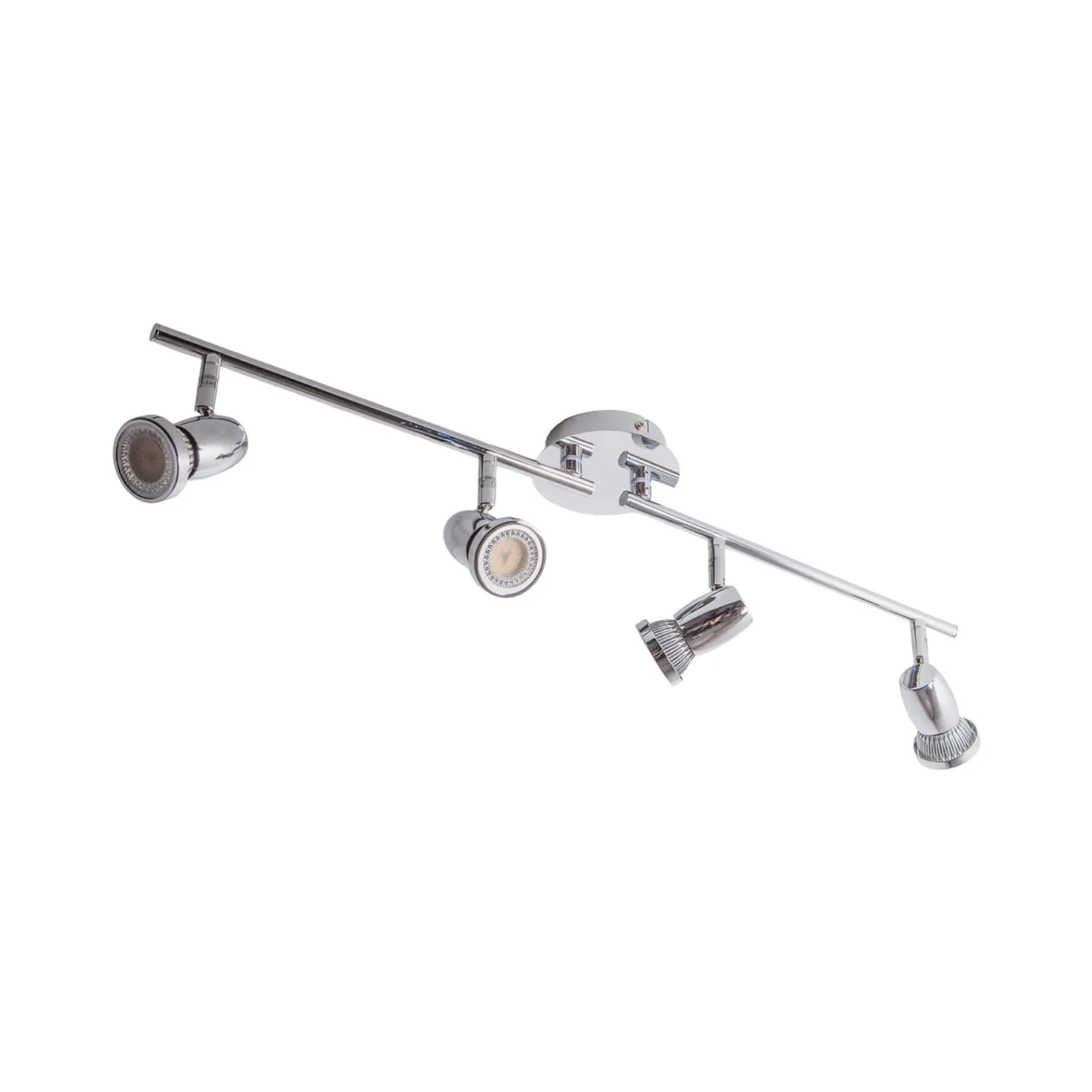 Lindby plafoniera Arminius, a 4 luci, 70 cm, cromato