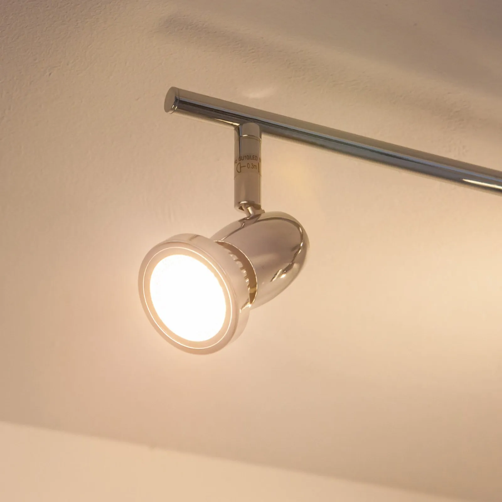 Lindby plafoniera Arminius, a 4 luci, 70 cm, cromato
