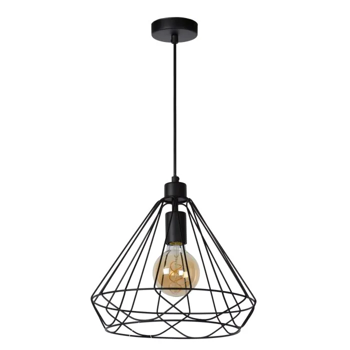 Lucide KYARA Lampada a Sospensione Nero, 1-Luce