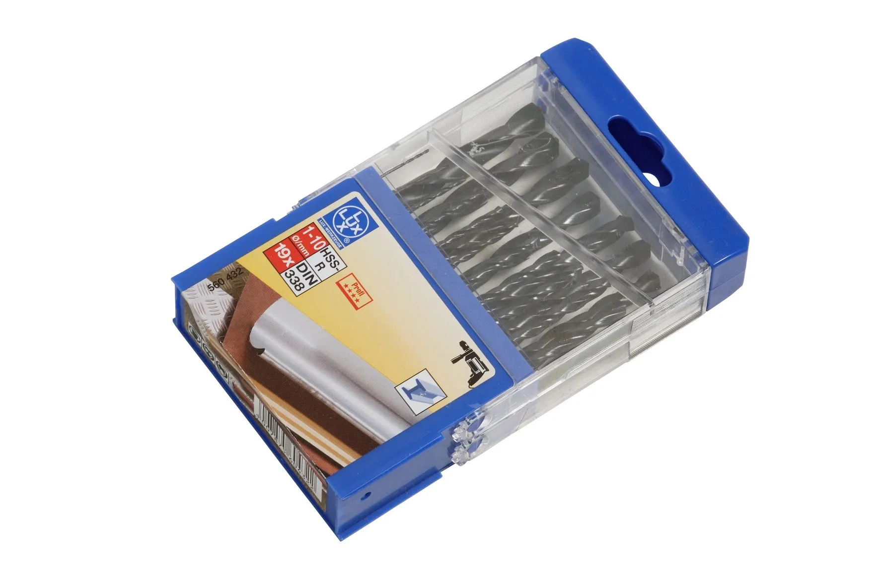 LUX set punte per metallo 1 mm - 10 mm 19 pz