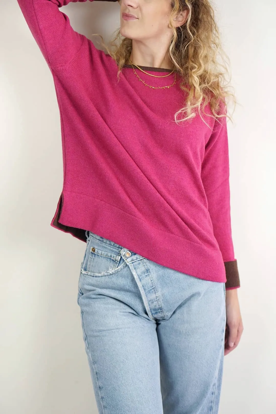 Maglioncini over profili a contrasto | Cashmere Blend