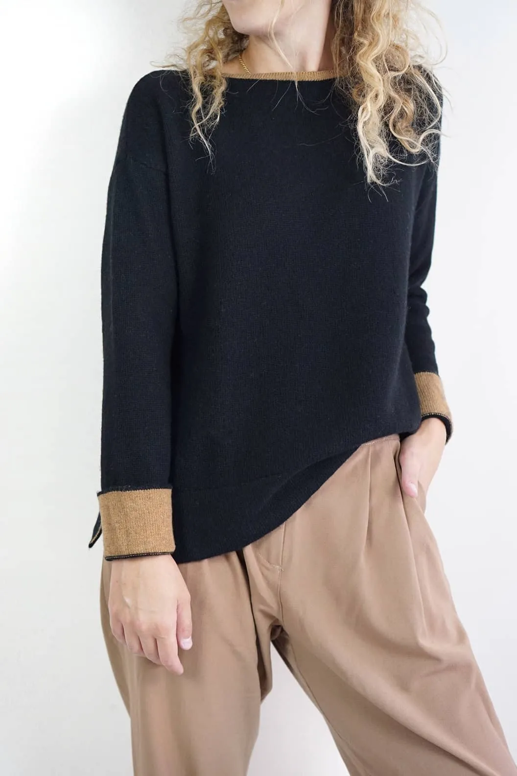 Maglioncini over profili a contrasto | Cashmere Blend