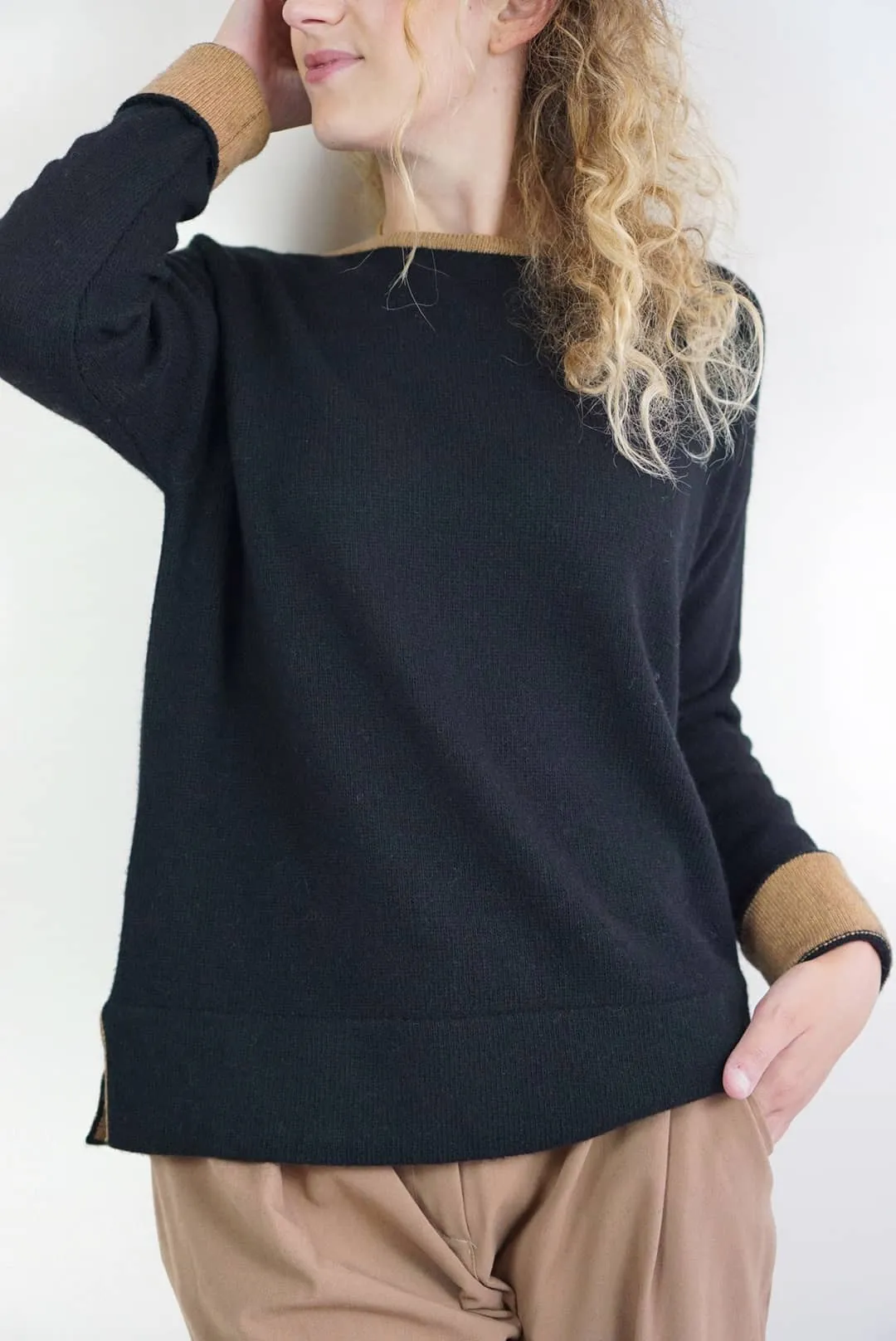 Maglioncini over profili a contrasto | Cashmere Blend