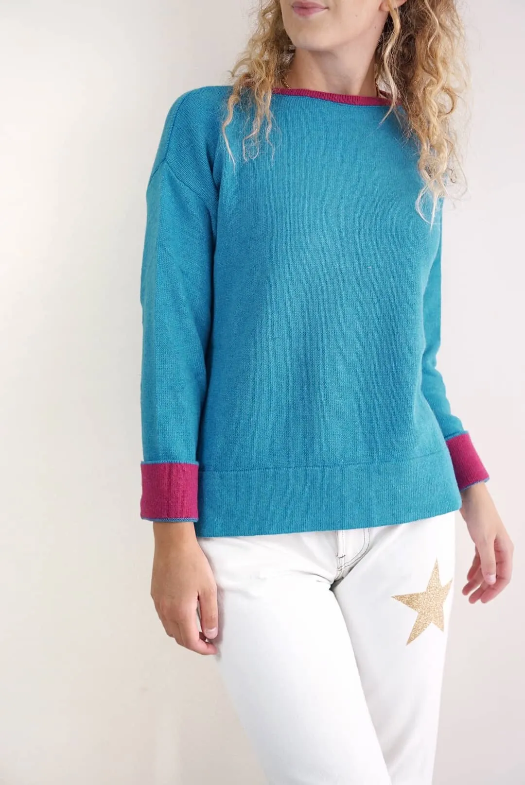Maglioncini over profili a contrasto | Cashmere Blend